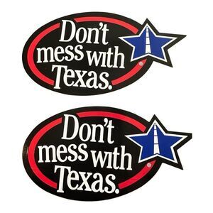 Don't Mess w/Texas Reduce Littering Car Bumper Window Sticker Decal 5"X4"